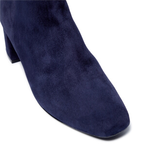 Carl Scarpa Effy Navy Suede Ankle Boots